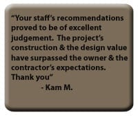 Testimonial for Vinyl Sheet Pilings