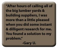 Testimonial for Polymer Coated Wood