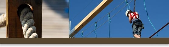 American Pole & Timber: The timber above acts as the main structural support for this cable cross