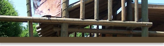 The entrance to tiger exhibit at erie zoo