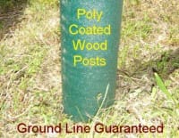 poly coated wood posts from American Pole and Timber