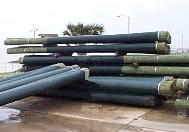 21 poly zone coated pine pilings big