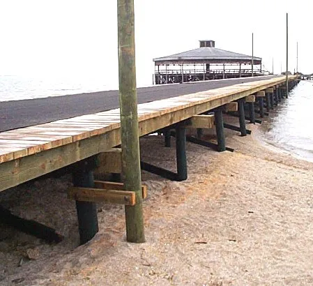 palacios pier 21 polycoated pilings