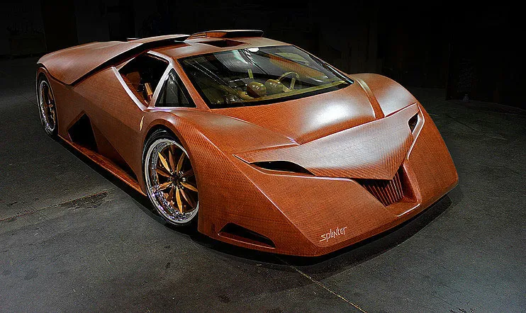 splinter wooden supercar