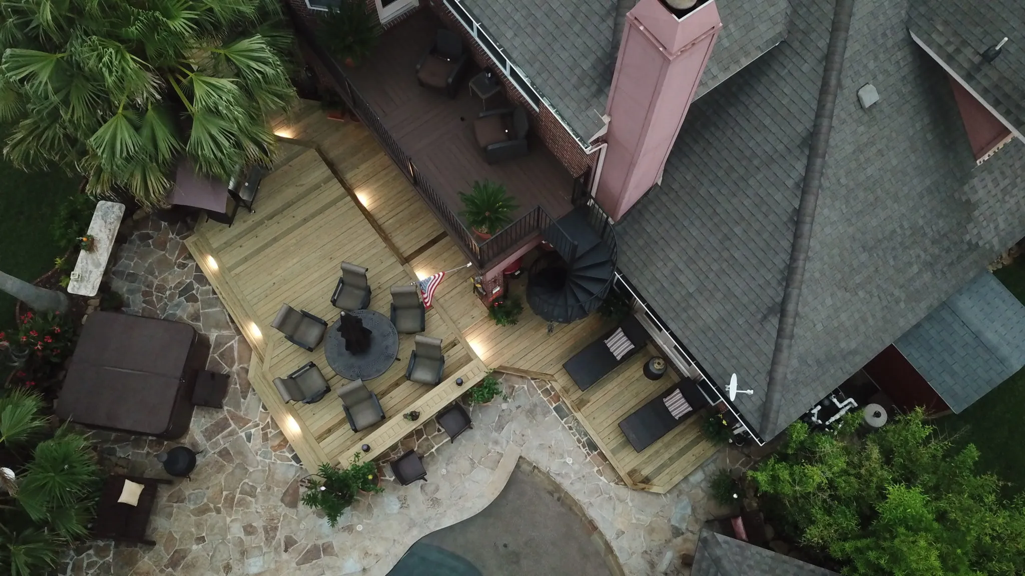 Custom residential timber deck