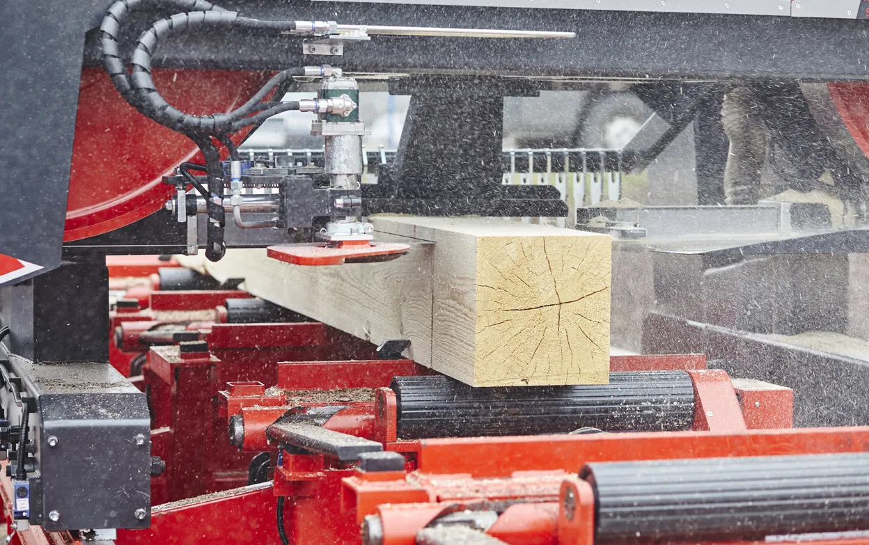 Custom wood production in the shop