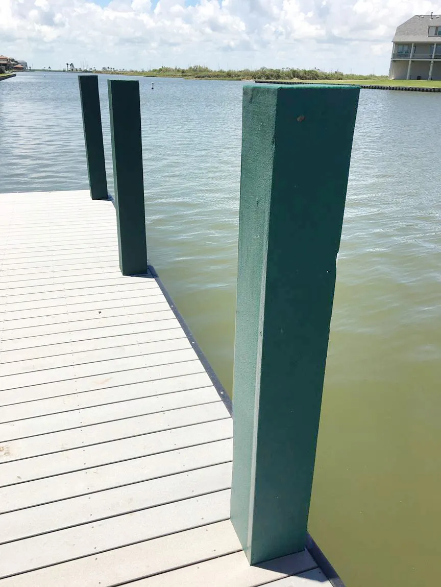 poly coated treated pilings 1