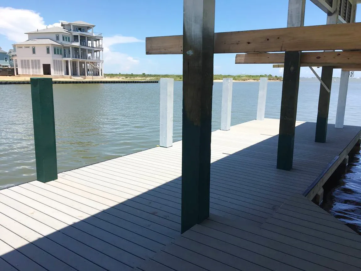 poly coated treated pilings 3
