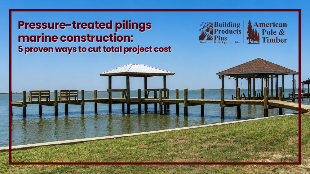 pressure treated pilings marine construction: 5 proven ways to cut total project cost
