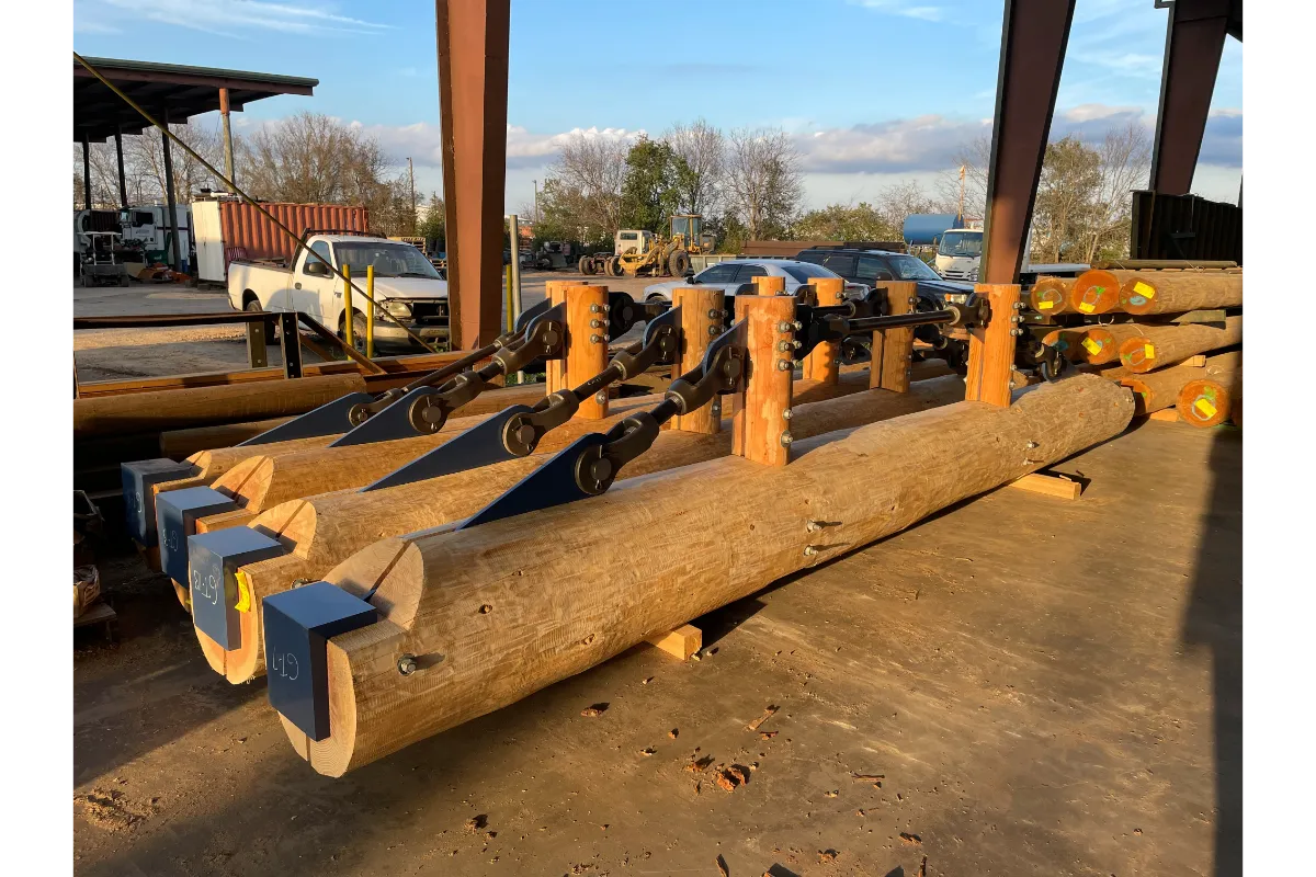 timber truss museum components