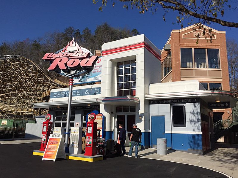 6 Fastest Wooden Roller Coasters LightningRod Entrance