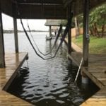 Boat House with Deck and Dock