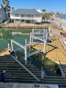 EcoPile Pilings Installed at Rockport Key Allegro