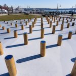 Gun Barrel Pilings Custom Park Project aerial view