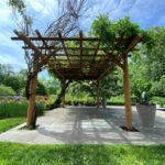 Gun Barrel Pilings Western Cedar Pergola