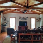 Liverpool Fish Camp House Interior Timber Trusses