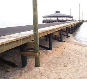 Palacios Pier 21 Polycoated Pilings