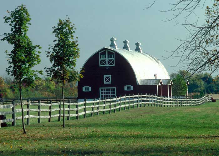 Red Barn Treated Fence Farm BIG