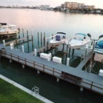 Snapjacket Piling repair installed on boat dock.