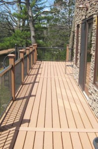 treated lumber and composite decking