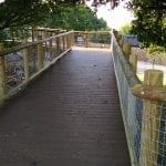 posts and poles used in a zoo