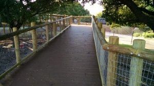 posts and poles used in a zoo