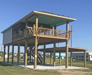 beach home pilings