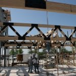 construction with timber truss 3