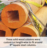 custom columns cut lengthwise