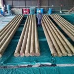 Gun Barrel Pilings 10in-x-30ft Ready for Polymer Coating