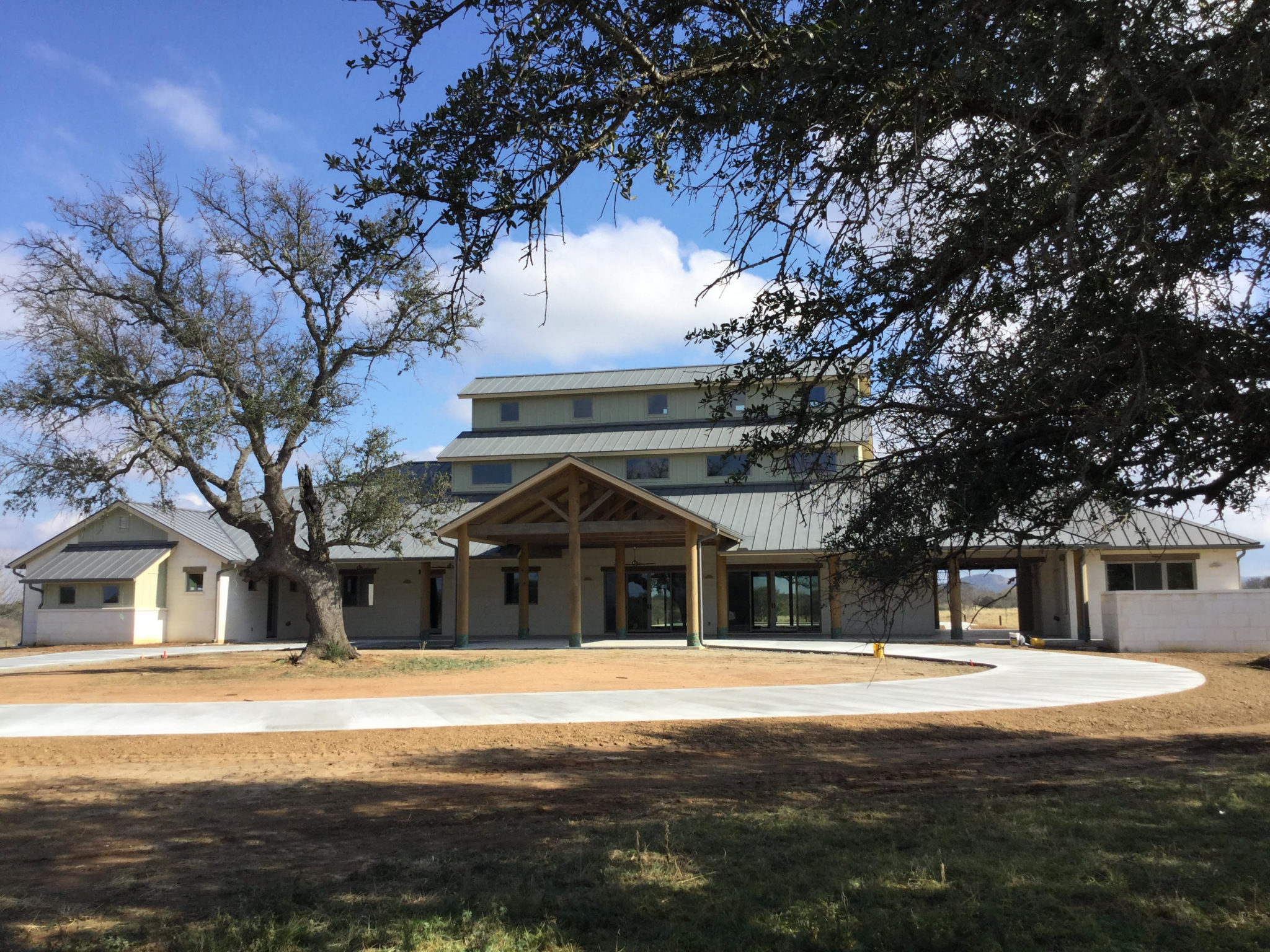 gun barrel pilings prayer oaks ranch llano FRONT WIDE