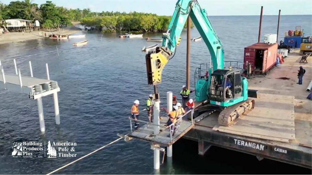 durable vinyl and composite pilings that help families rebuild after hurricanes