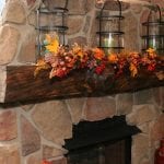 outdoor fireplace mantel s1