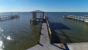 piers and boathouse