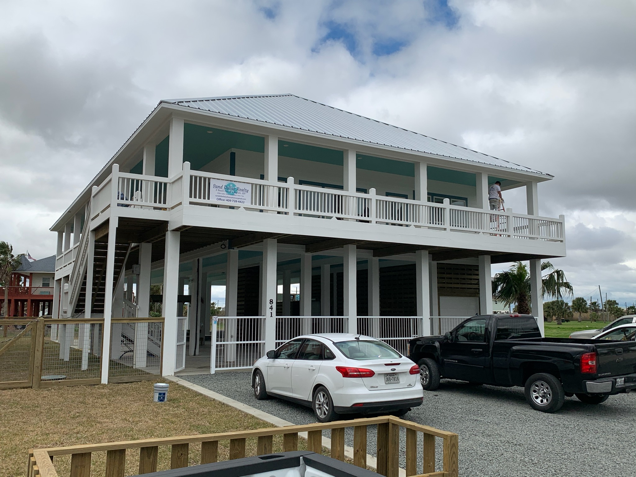 post and pilings beach home walz family builders and manley