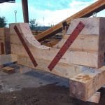 hardwood timbers in tank saddle steel supports BIG - SOLUCIONES INDUSTRIALES