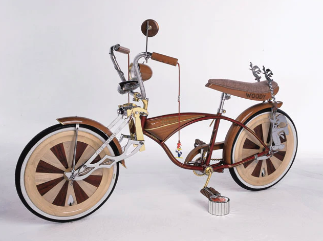 the woodie wooden lowrider bicycle