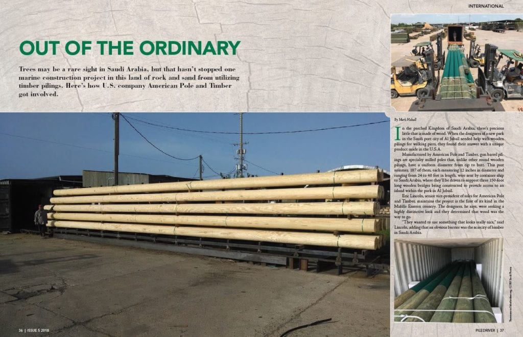 treated pilings in saudi arabia