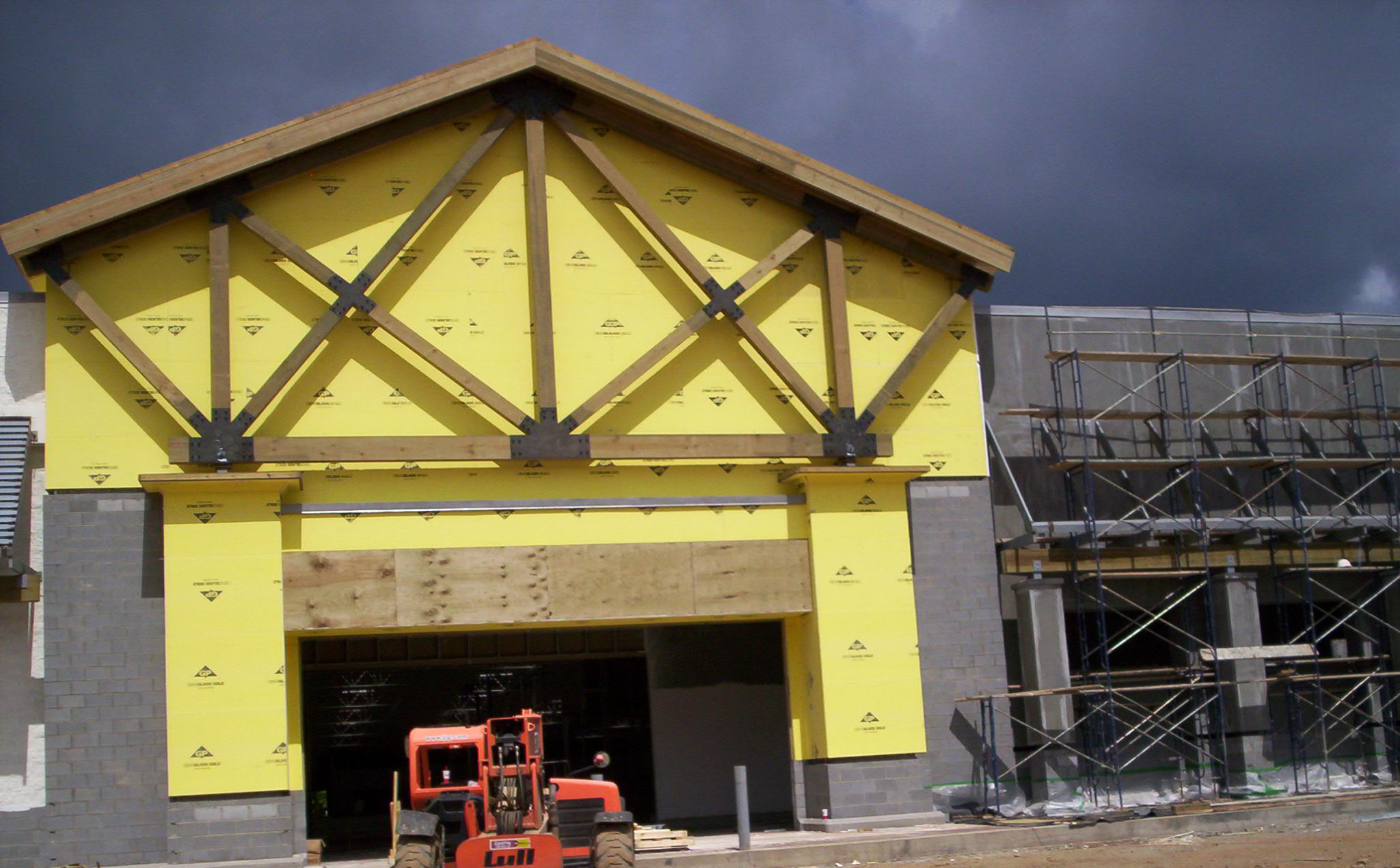 walmart treated timber truss set