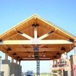 wood timber trusses park BIG